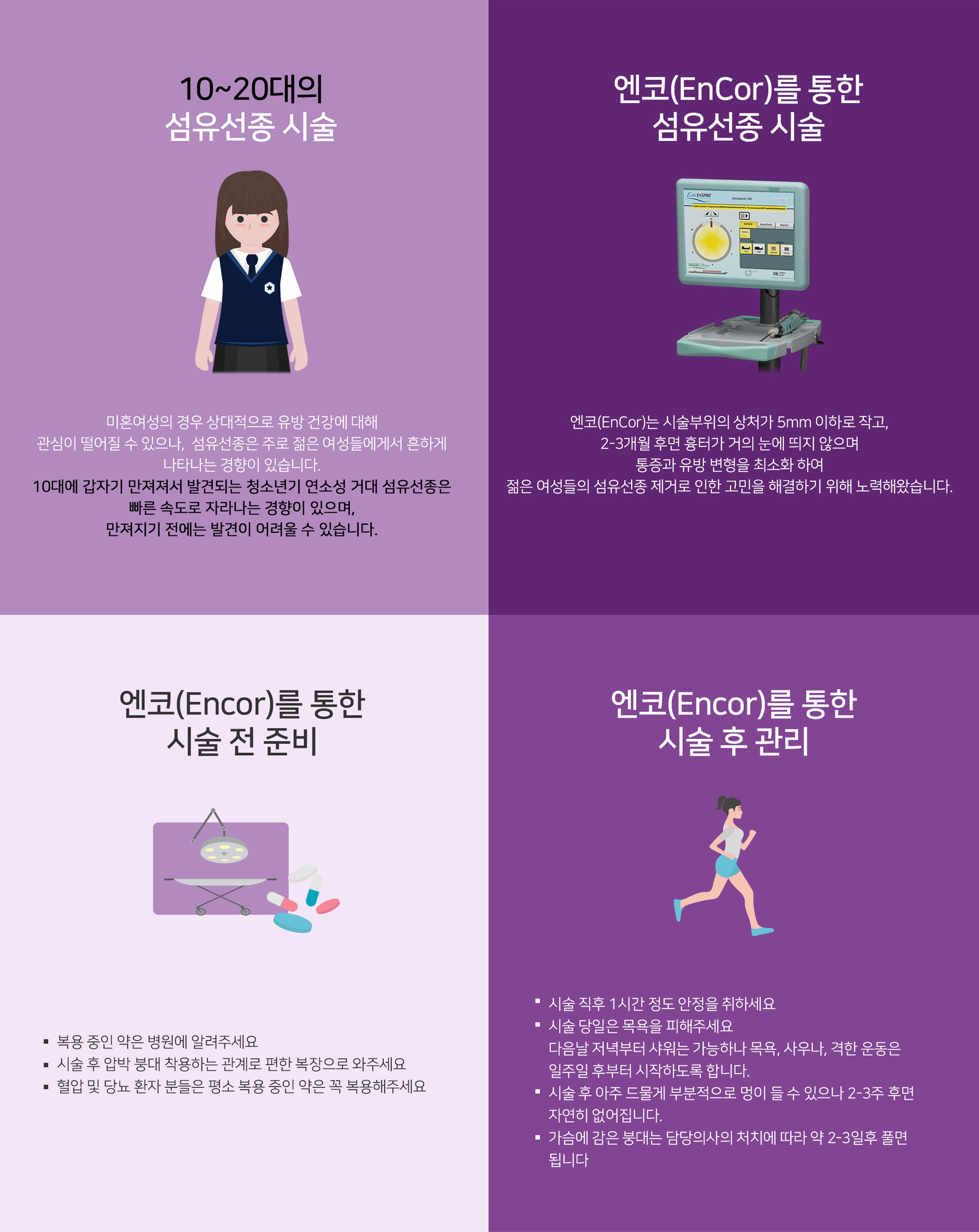 엔코를 통한 섬유선종 시술